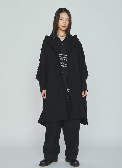 INDIAN KADI HOODED PONCHO