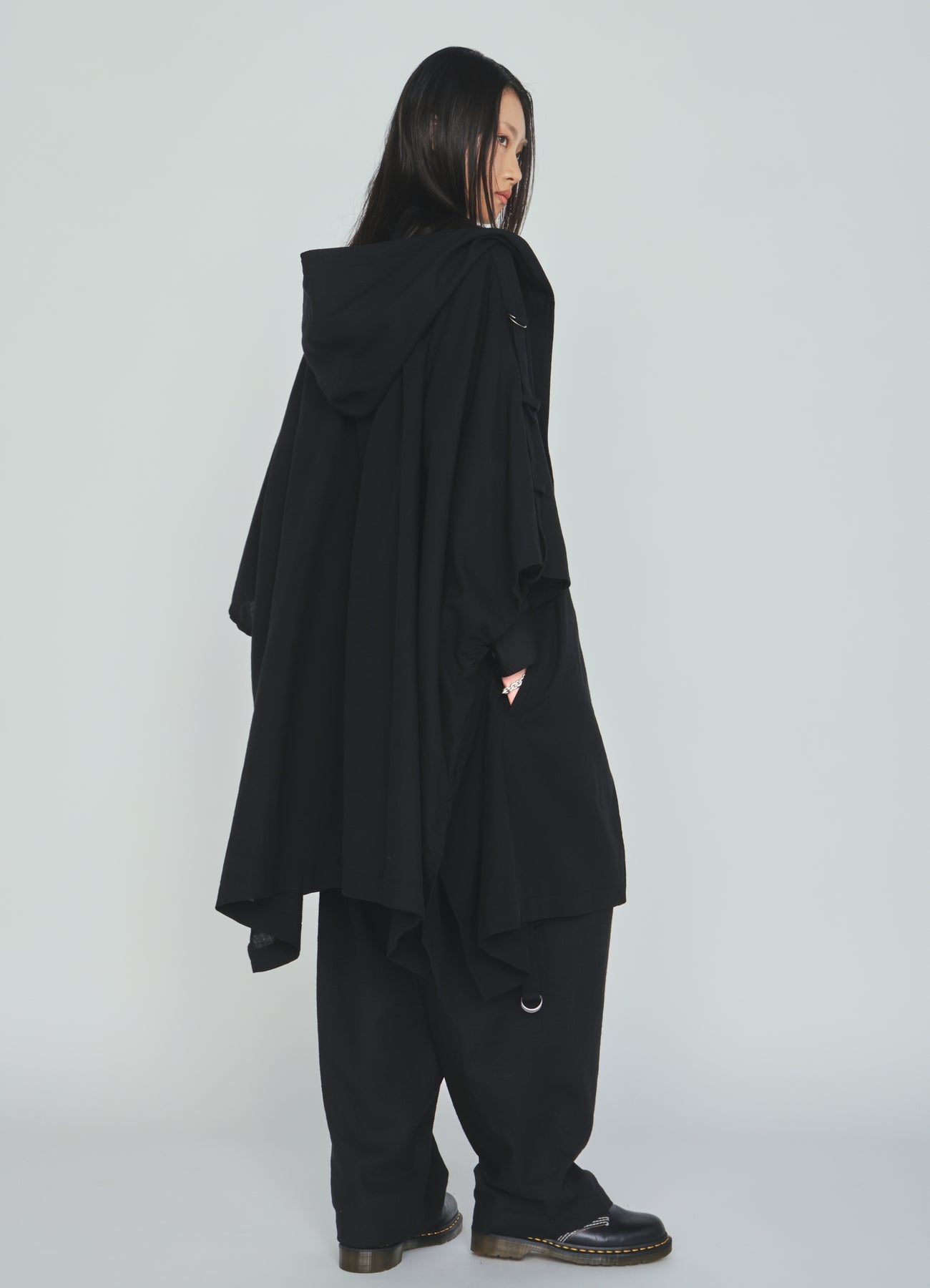 INDIAN KADI HOODED PONCHO