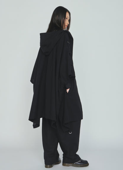 INDIAN KADI HOODED PONCHO