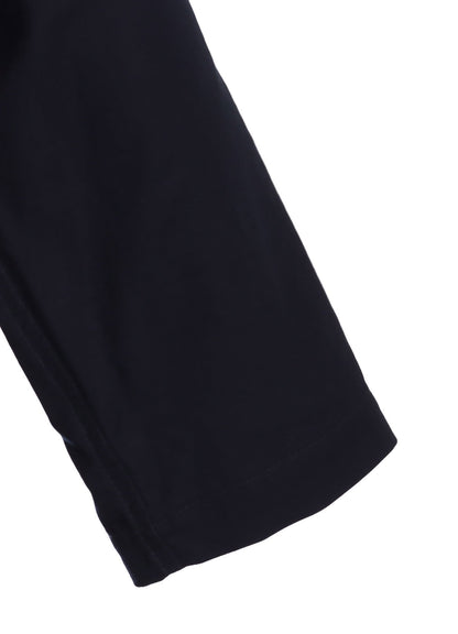 ORGANIC COTTON WASHER ONE-BUTTON LONG COAT WITH  SASHIKO EMBROIDERY
