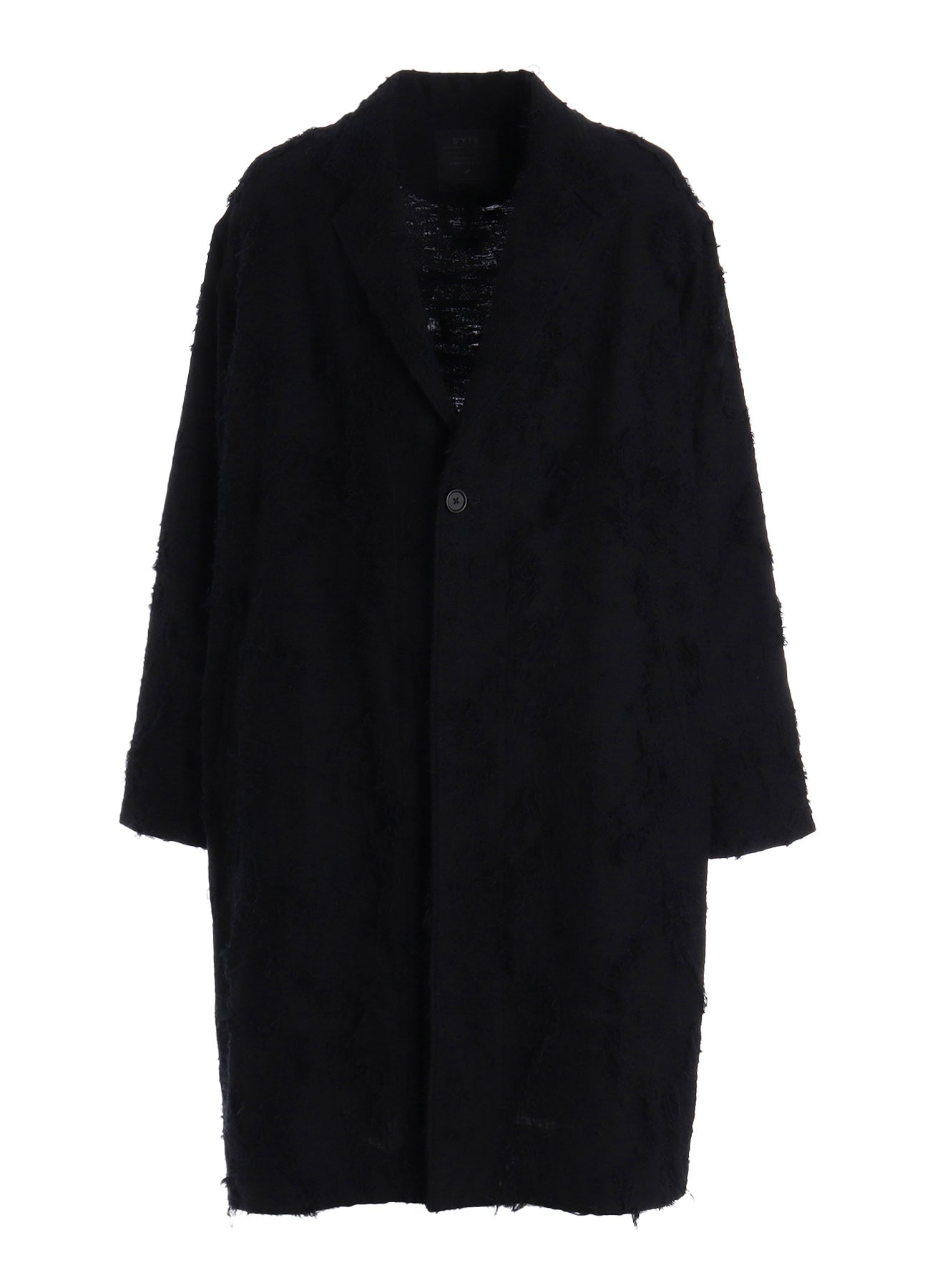 COTTON BOTANICAL SHEER JACQUARD ONE-BUTTON LONG COAT – THE SHOP