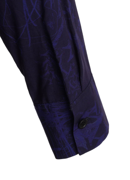 RAYON “Y” LETTER AND INDIAN MOTIF PRINT DRESS