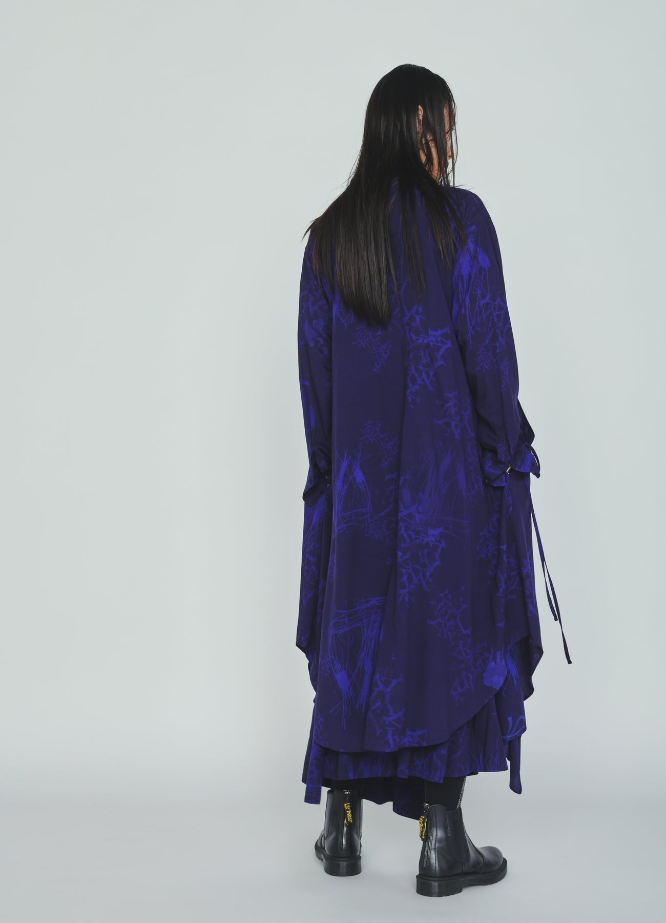 RAYON “Y” LETTER AND INDIAN MOTIF PRINT DRESS