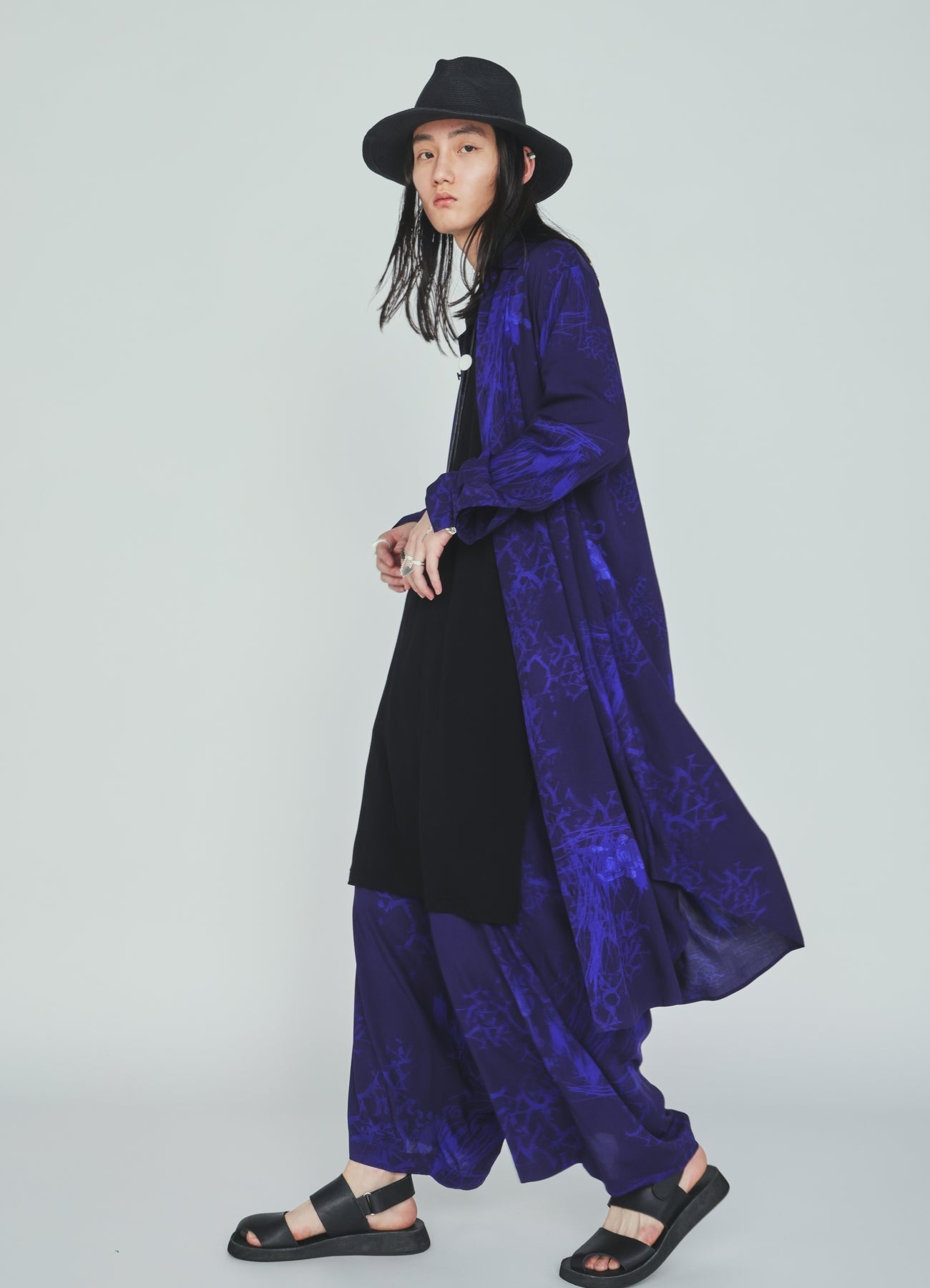 RAYON “Y” LETTER AND INDIAN MOTIF PRINT DRESS