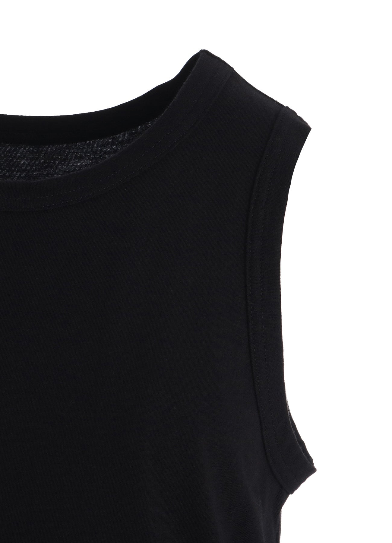 30/COTTON JERSEY DRAPE POCKET DRESS