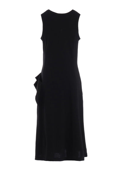 30/COTTON JERSEY DRAPE POCKET DRESS