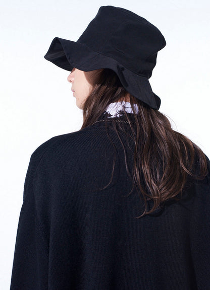 CREPE de CHINE WIDE BRIM HAT