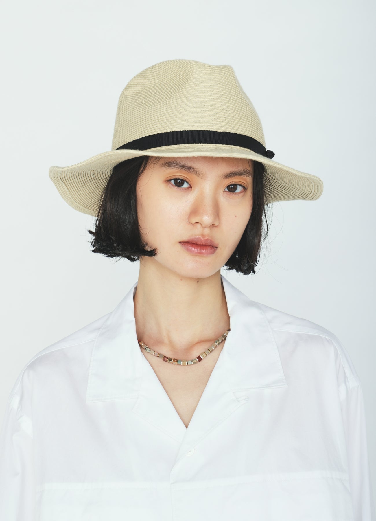 COMPACT STRAW HAT