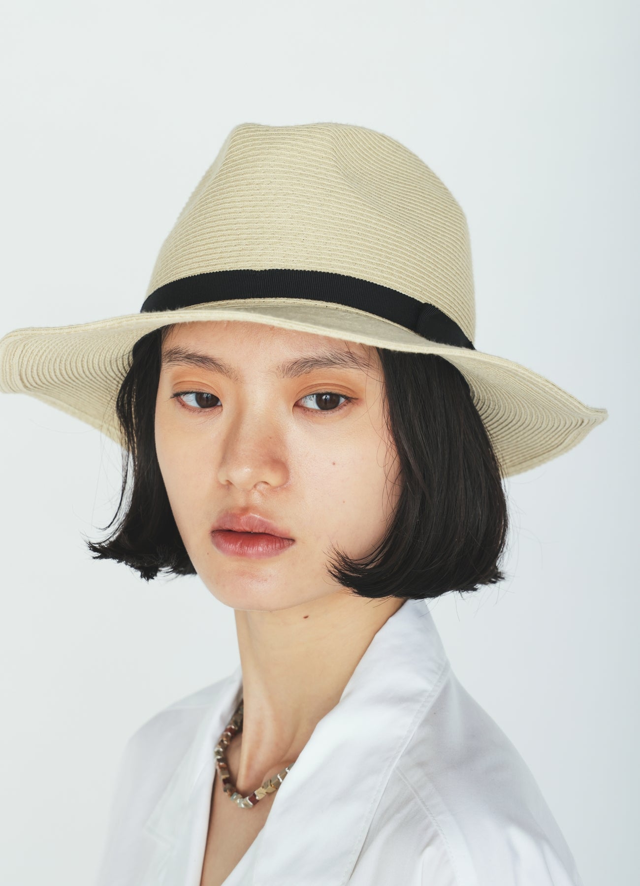 COMPACT STRAW HAT