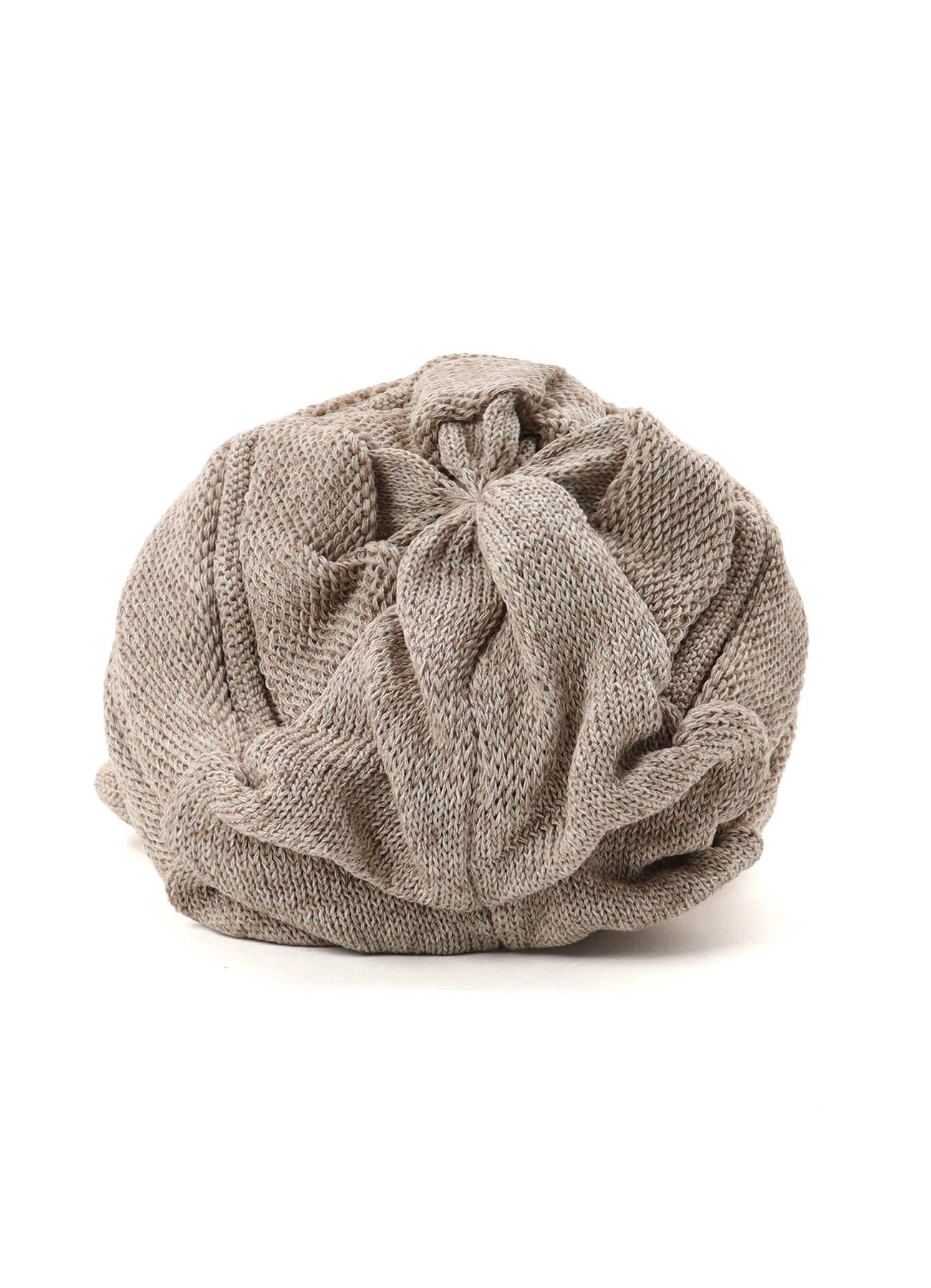 ACRYLIC FLAX KNIT CASQUETTE