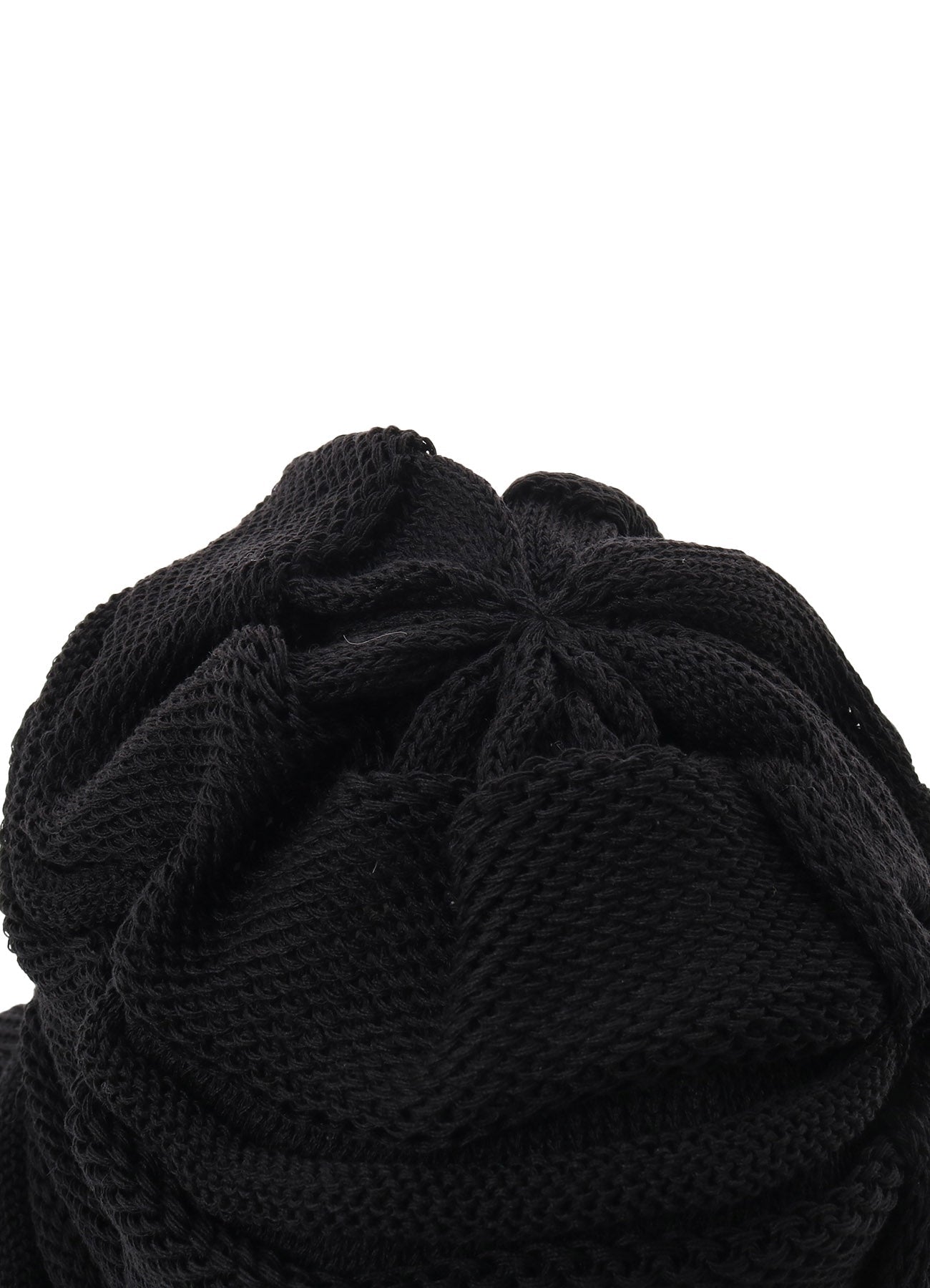 ACRYLIC FLAX KNIT CASQUETTE