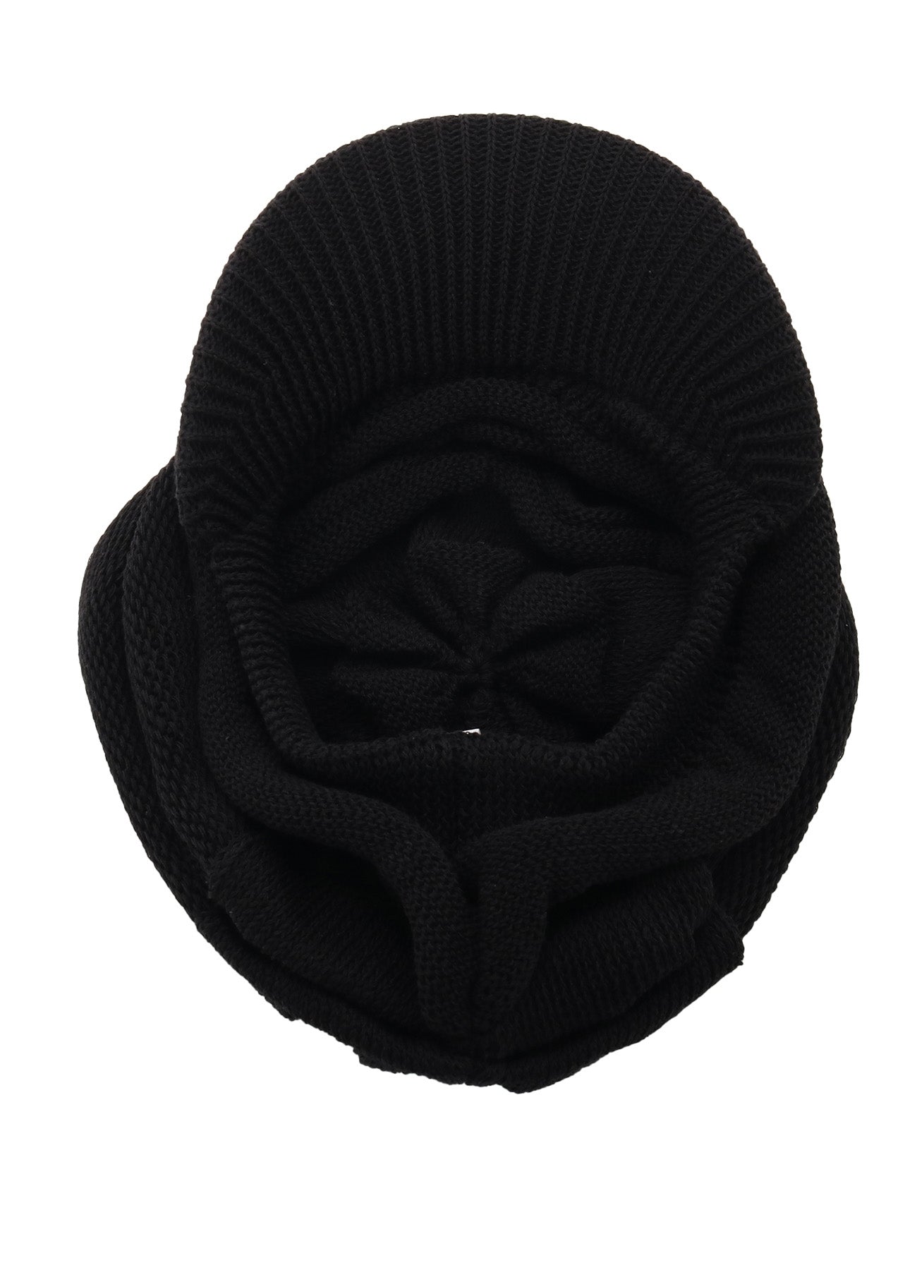 ACRYLIC FLAX KNIT CASQUETTE