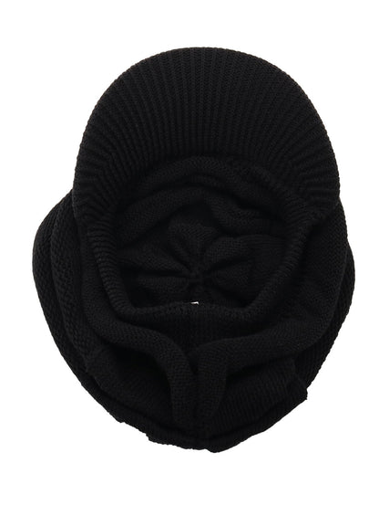 ACRYLIC FLAX KNIT CASQUETTE