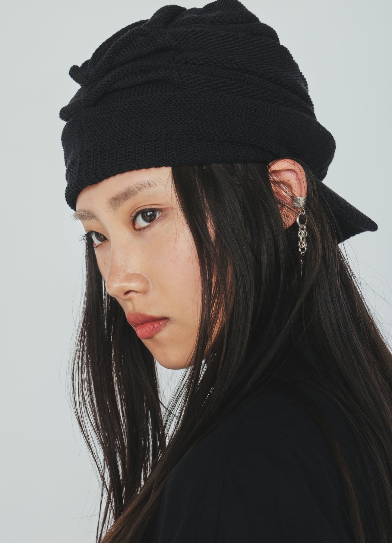 ACRYLIC FLAX KNIT CASQUETTE – THE SHOP YOHJI YAMAMOTO