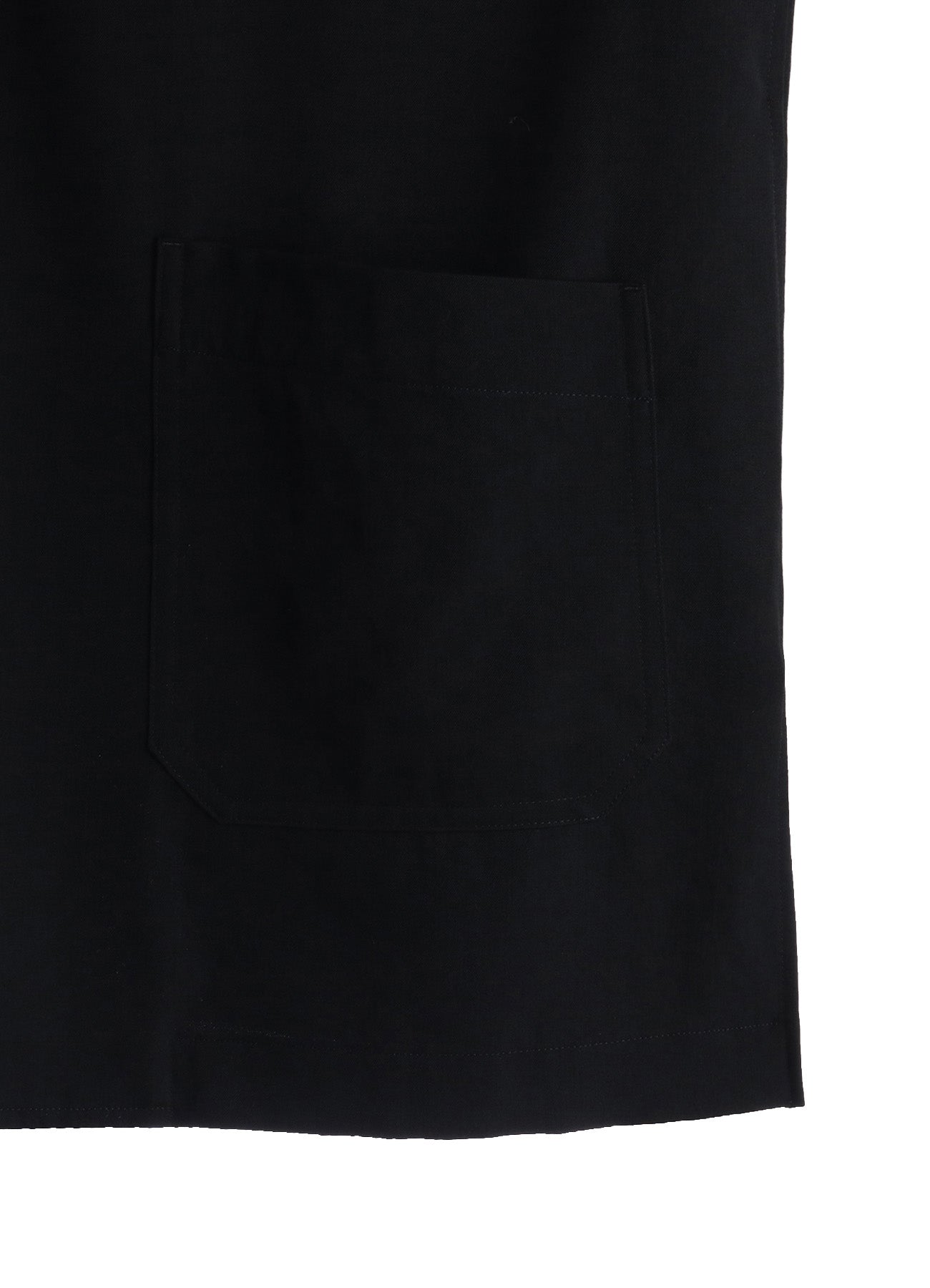 WASHER WOOL GABARDINE SEMI-DOUBLE-BREASTED TIE-FRONT JACKET