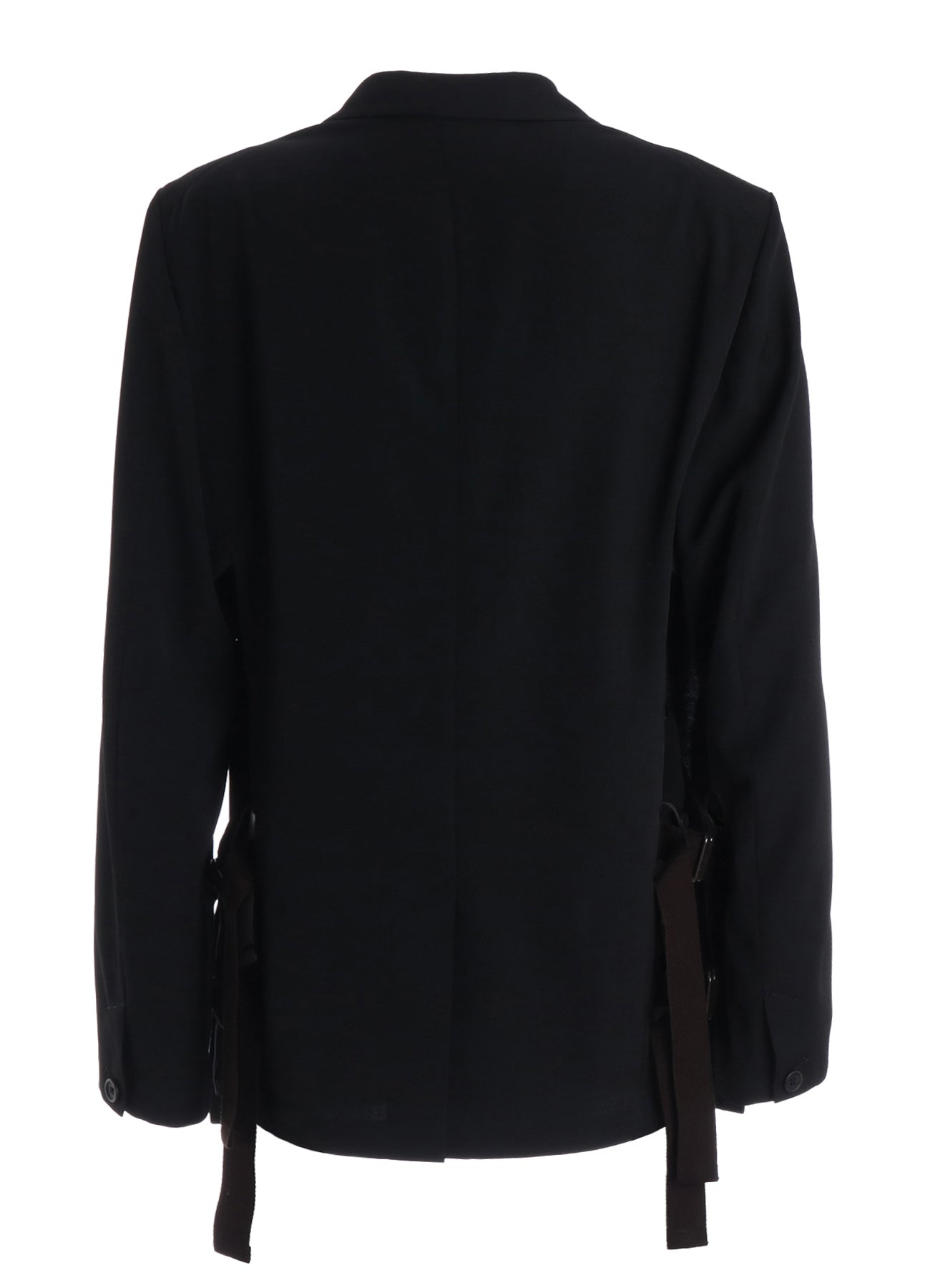 WASHER WOOL GABARDINE SIDE-BELTED JACKET