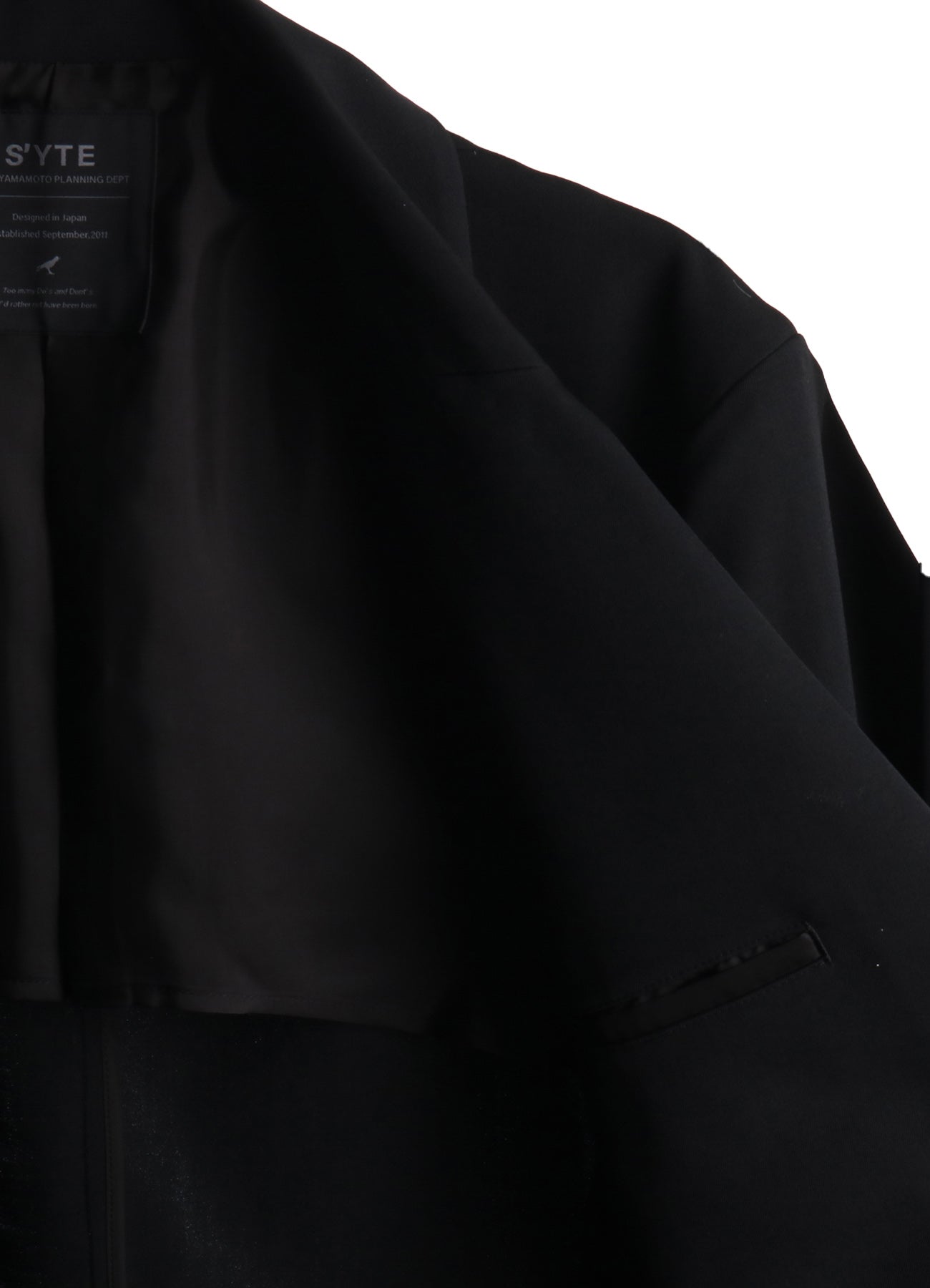 WASHER WOOL GABARDINE SIDE-BELTED JACKET