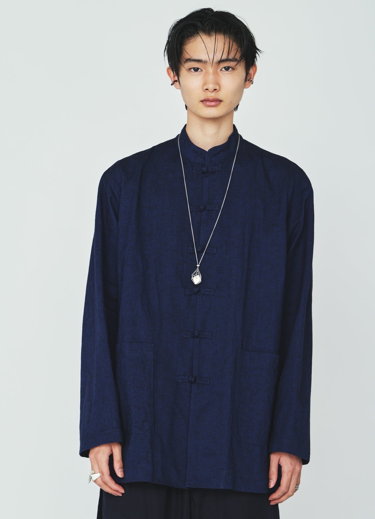 COTTON/LINEN CANVAS SOFRON CHINA SHIRT