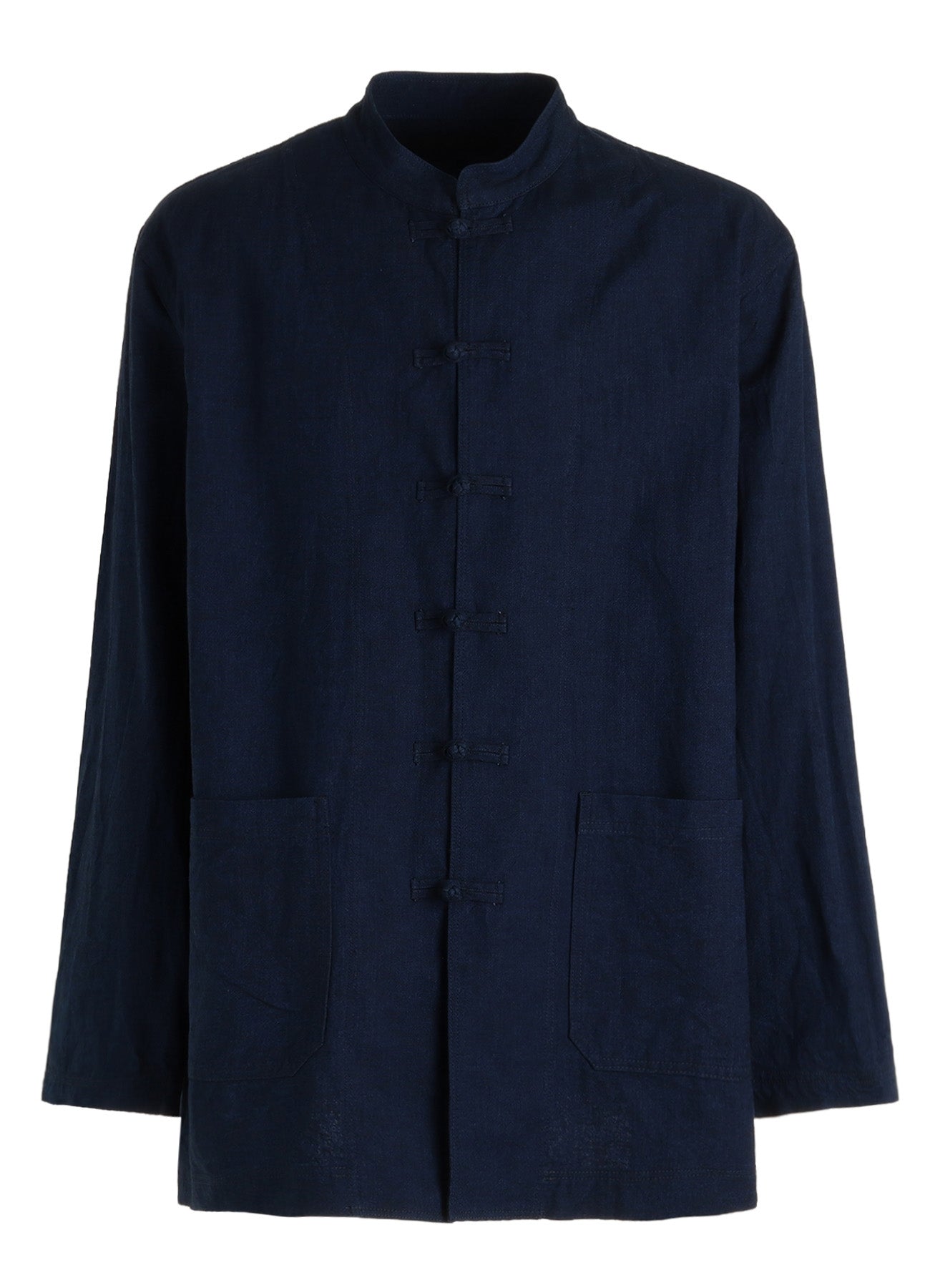 REGULATION Yohji Yamamoto カジュアルシャツ S 青 【古着】【中古】【送料無料】 COTTON/LINEN CANVAS SOFRON CHINA SHIRT – THE SHOP YOHJI YAMAMOTO