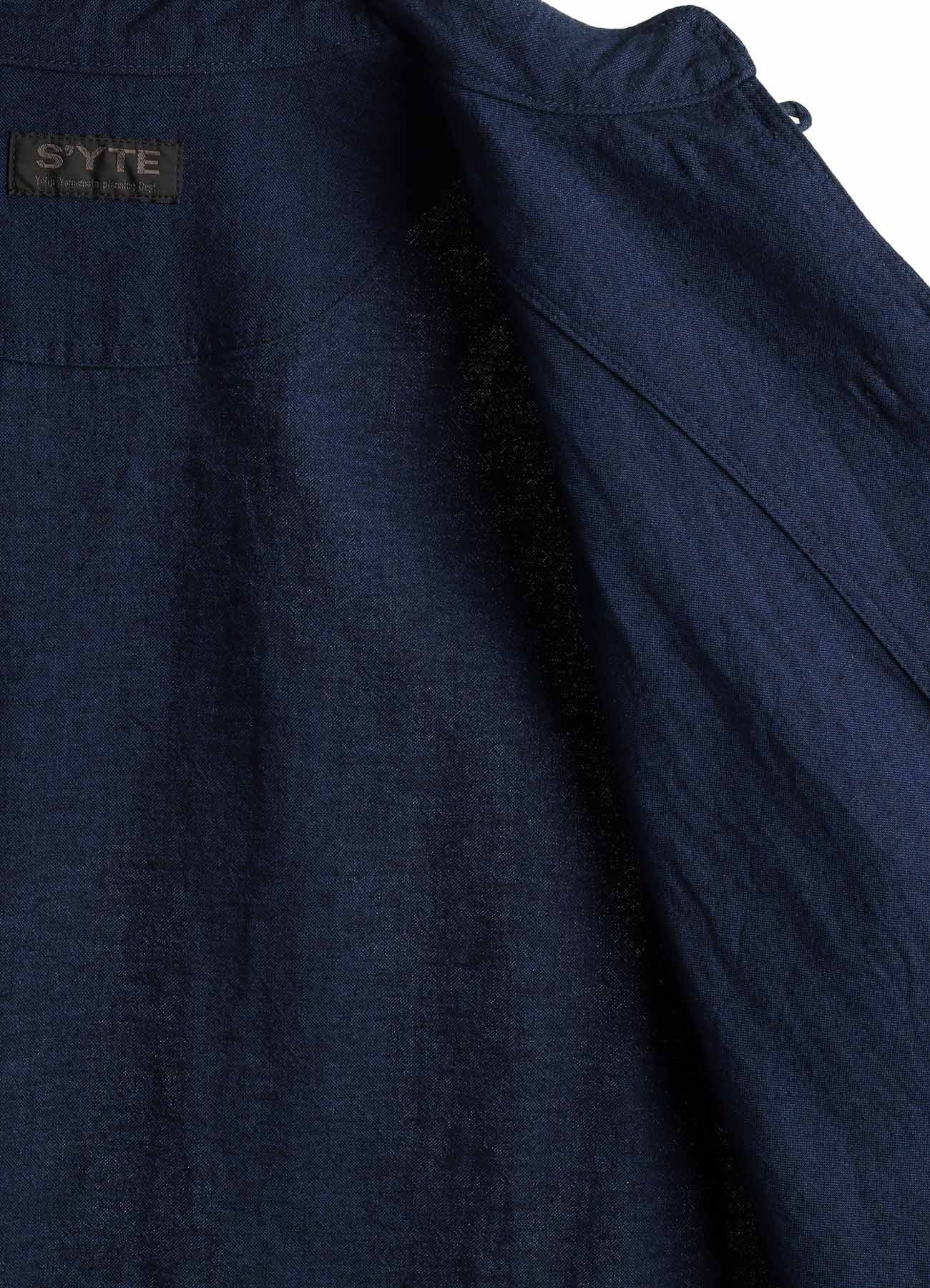 COTTON/LINEN CANVAS SOFRON CHINA SHIRT