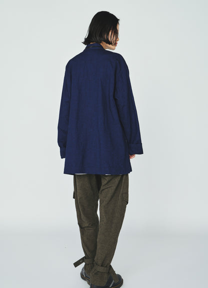 COTTON/LINEN CANVAS SOFRON CHINA SHIRT
