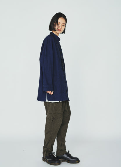 COTTON/LINEN CANVAS SOFRON CHINA SHIRT