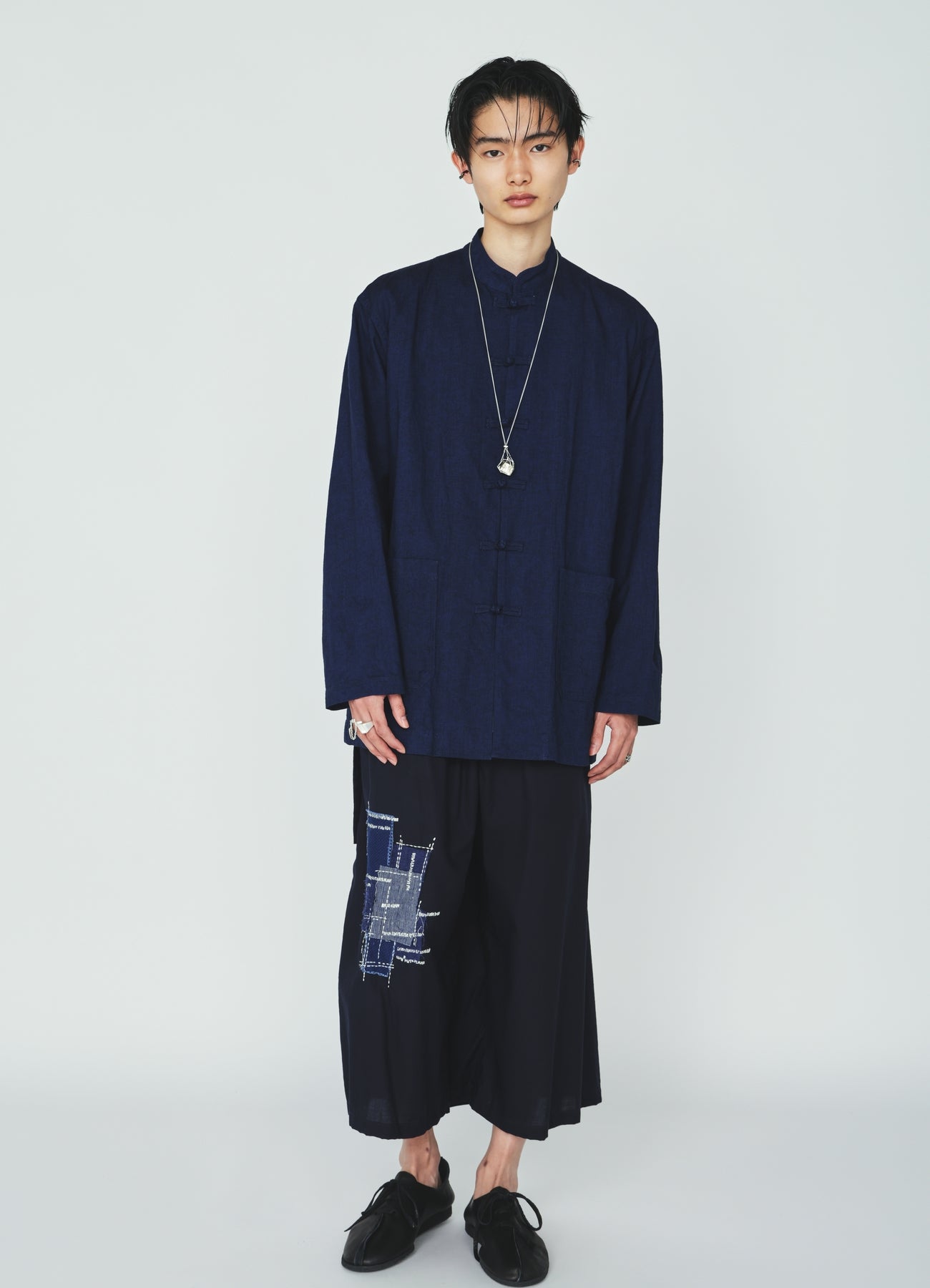 COTTON/LINEN CANVAS SOFRON CHINA SHIRT