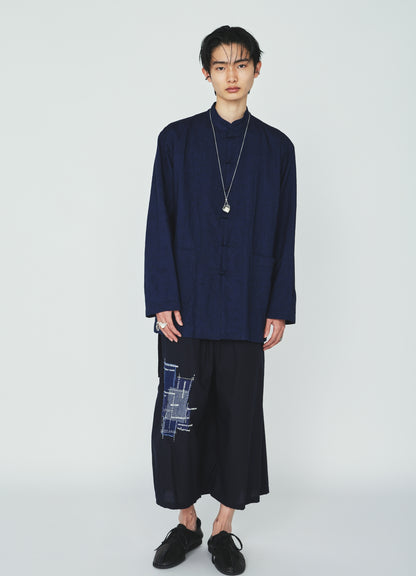 COTTON/LINEN CANVAS SOFRON CHINA SHIRT