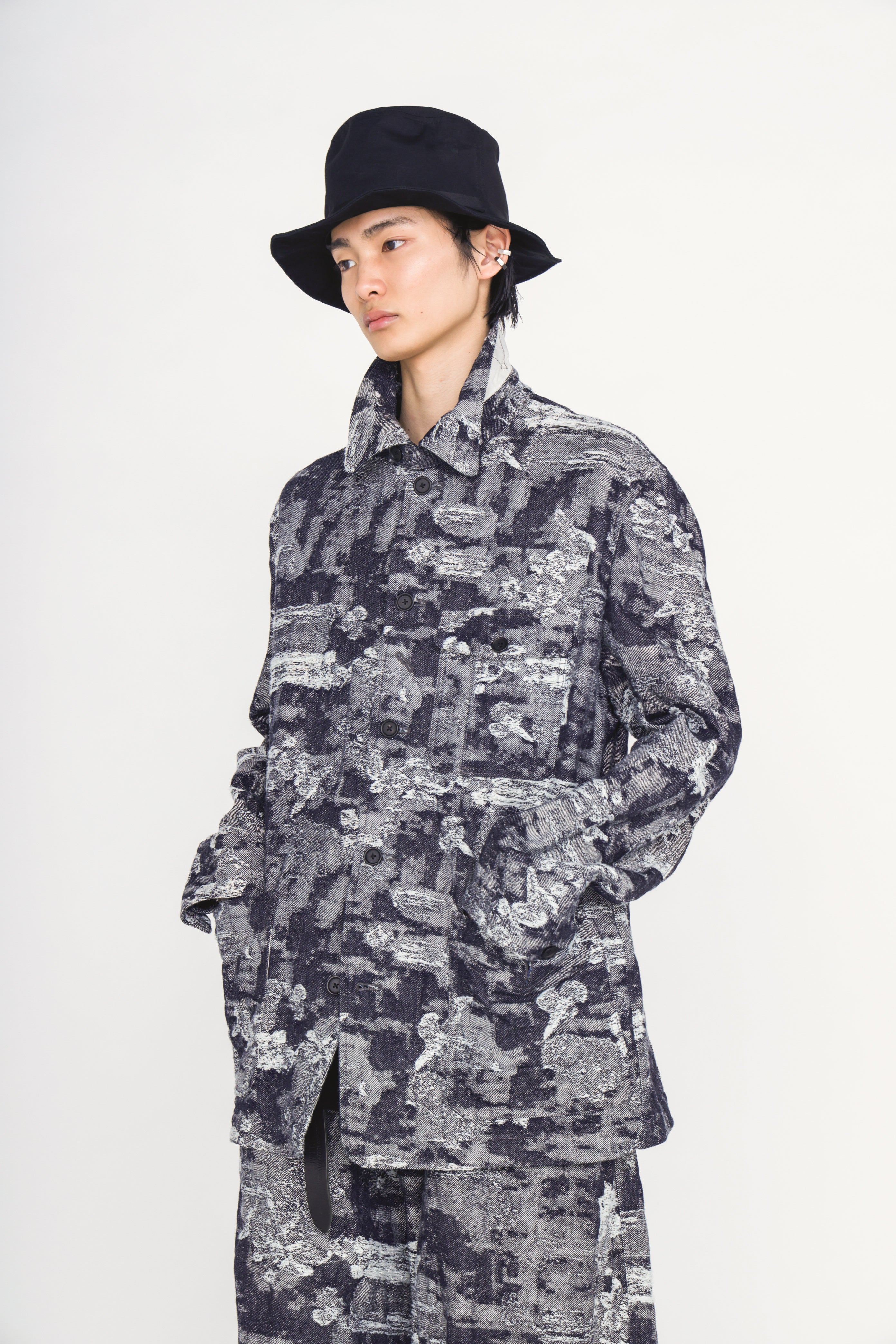 JACQUARD DENIM COVERALL – THE SHOP YOHJI YAMAMOTO