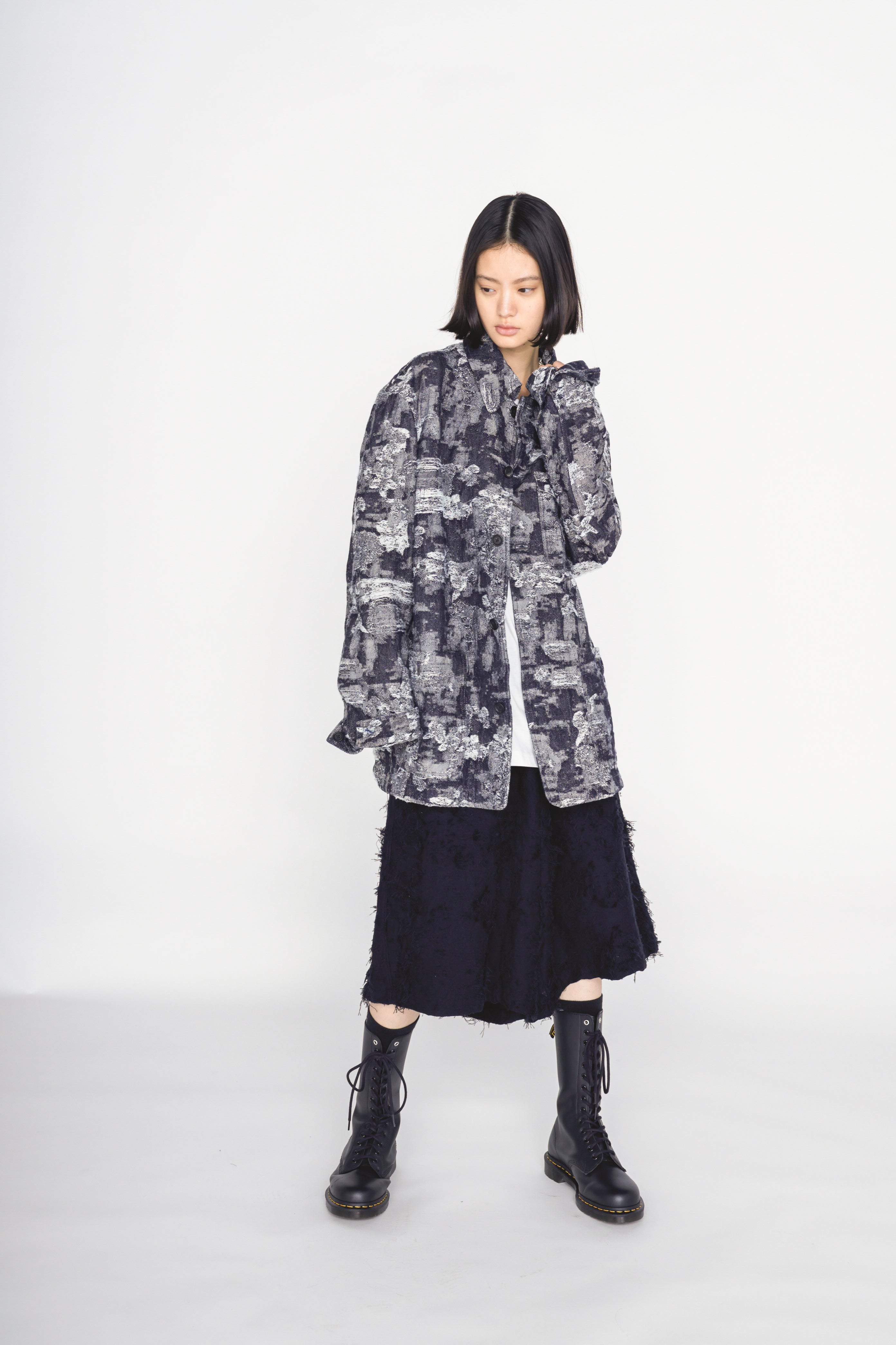 JACQUARD DENIM COVERALL – THE SHOP YOHJI YAMAMOTO