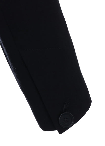 HIGH-TWIST TA/VIS “Y” LETTER AND RED FLOWER PRINT ASYMMETRIC JACKET