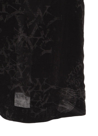 RAYON “Y” LETTER AND SUN‑MOON PRINT RAGLAN JACKET