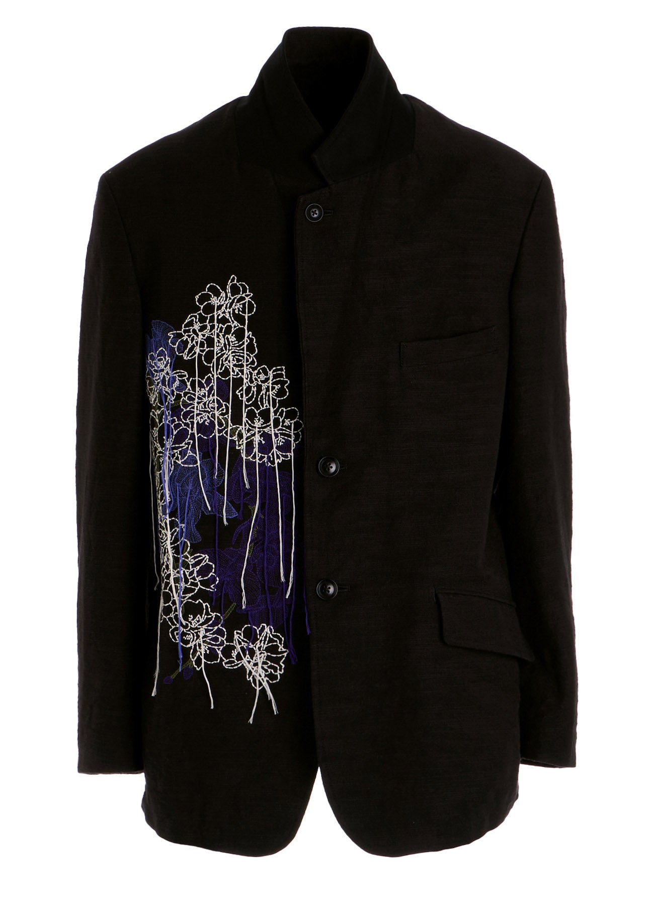 ケ*ル様 YOHJI YAMAMOTO EMBROIDERY SQUARE TI COTTON/LINEN FLOWER EMBROIDERY JACKET – THE SHOP YOHJI YAMAMOTO
