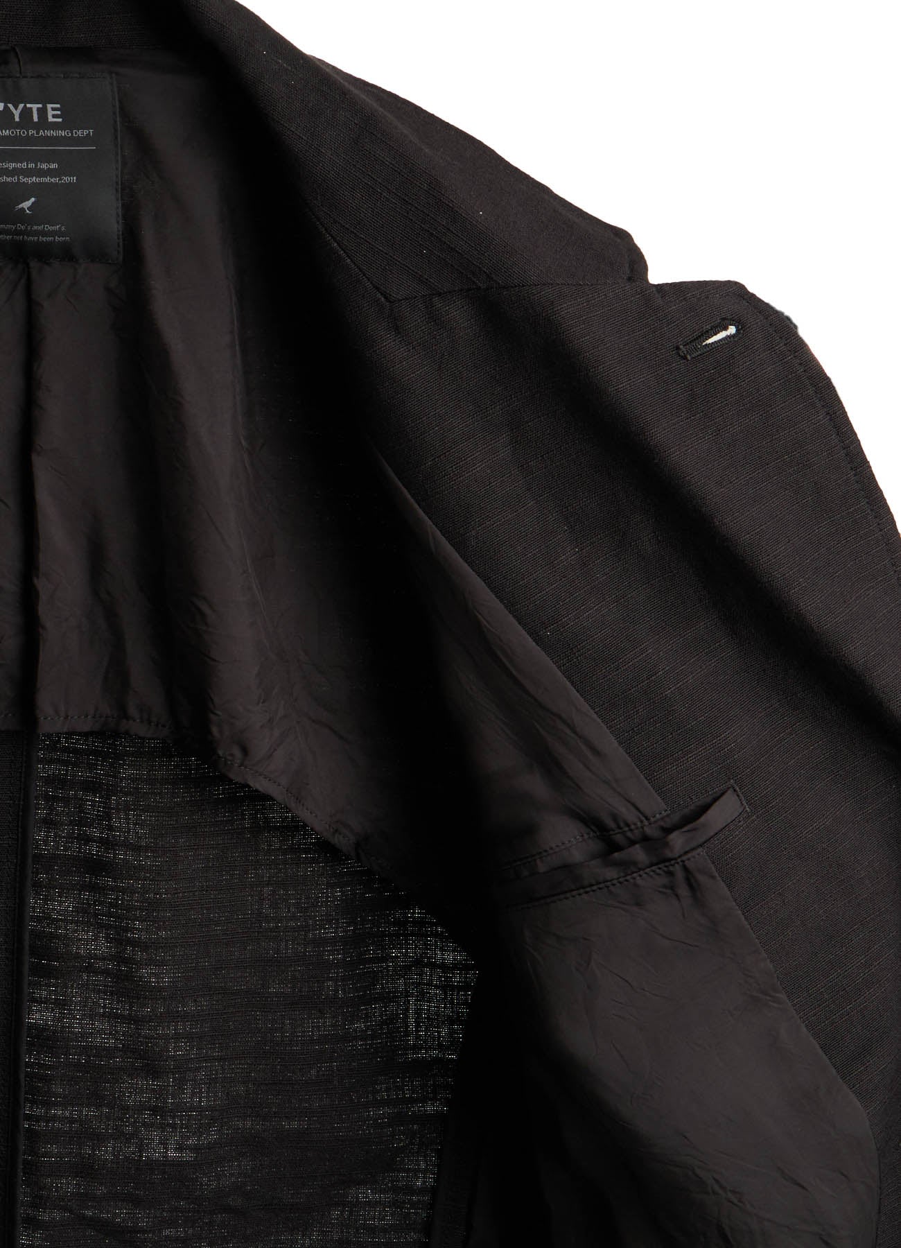 COTTON/LINEN FLOWER EMBROIDERY JACKET – THE SHOP YOHJI YAMAMOTO