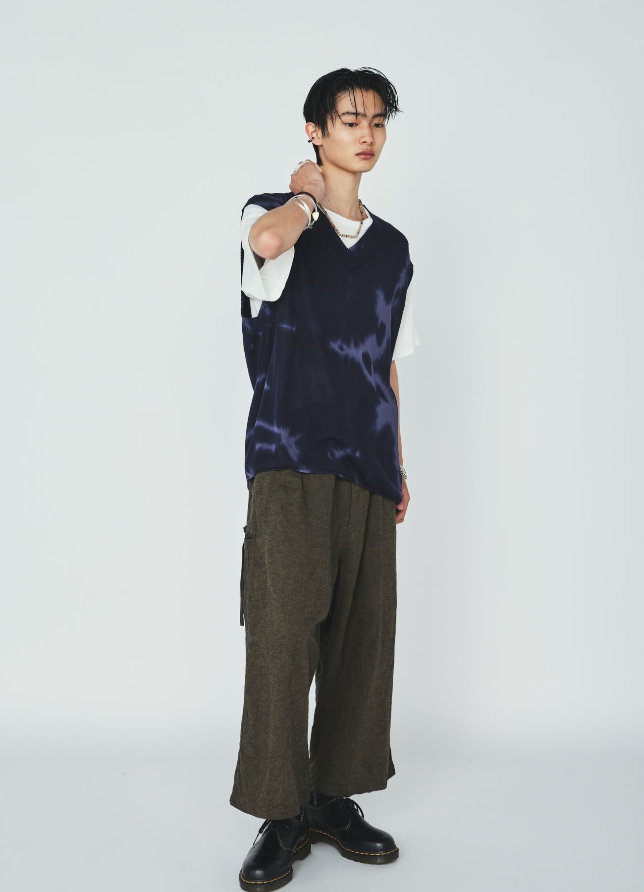 CHUSEN-DYED COMPACT TWIST VEST