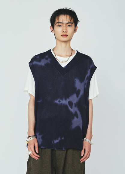 CHUSEN-DYED COMPACT TWIST VEST