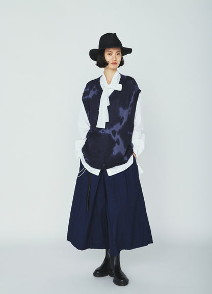 CHUSEN-DYED COMPACT TWIST VEST