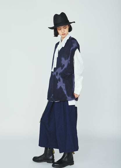 CHUSEN-DYED COMPACT TWIST VEST