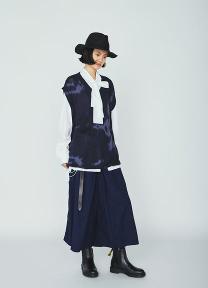 CHUSEN-DYED COMPACT TWIST VEST