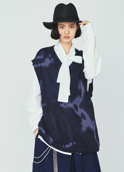 CHUSEN-DYED COMPACT TWIST VEST