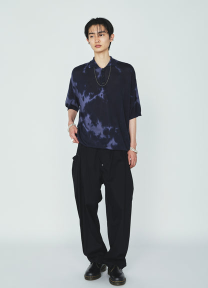 CHUSEN-DYED COMPACT TWIST POLO SHIRT