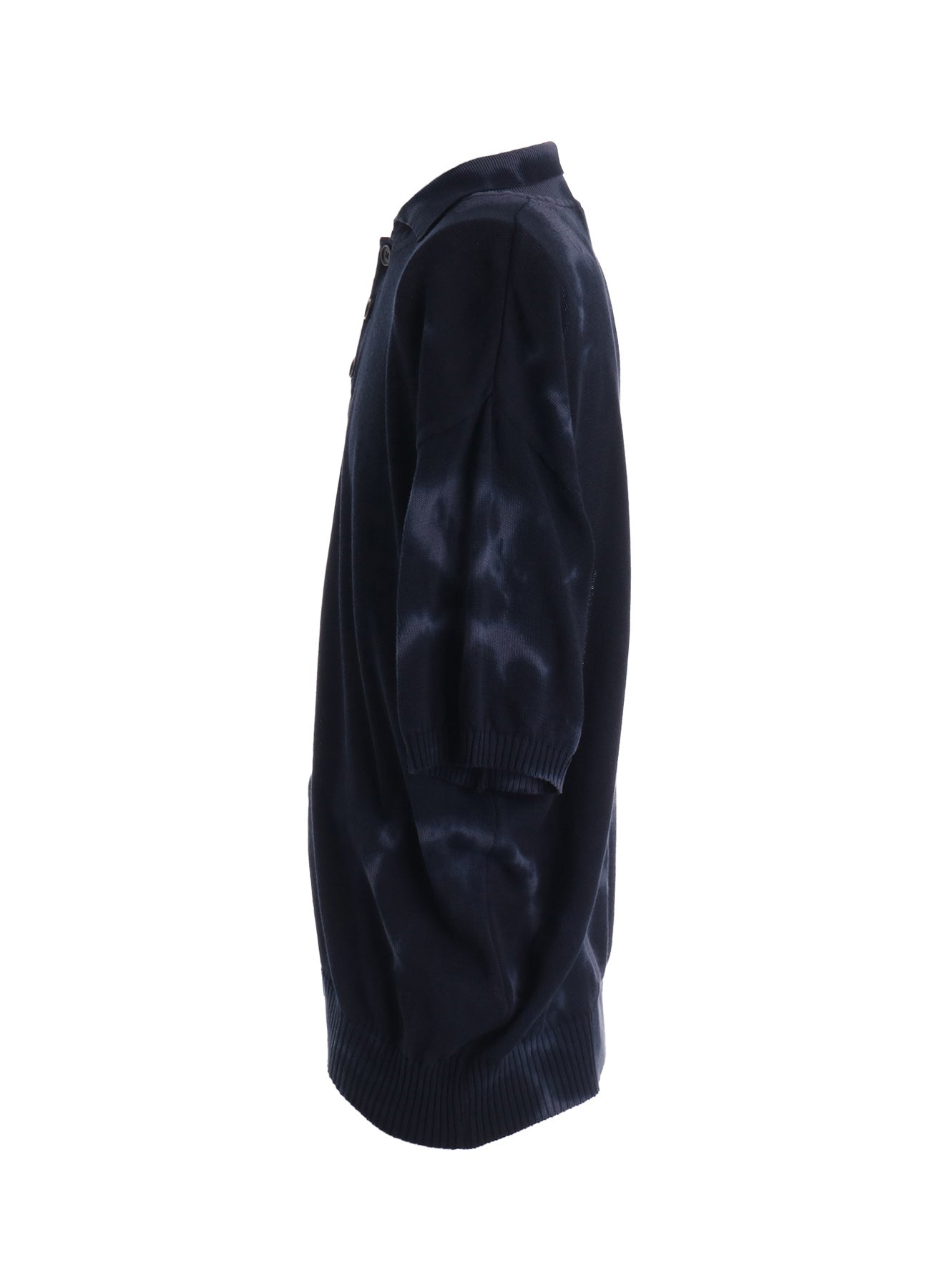 CHUSEN-DYED COMPACT TWIST POLO SHIRT