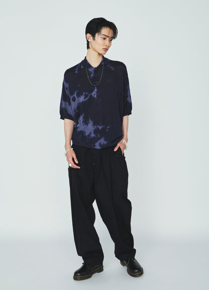 CHUSEN-DYED COMPACT TWIST POLO SHIRT