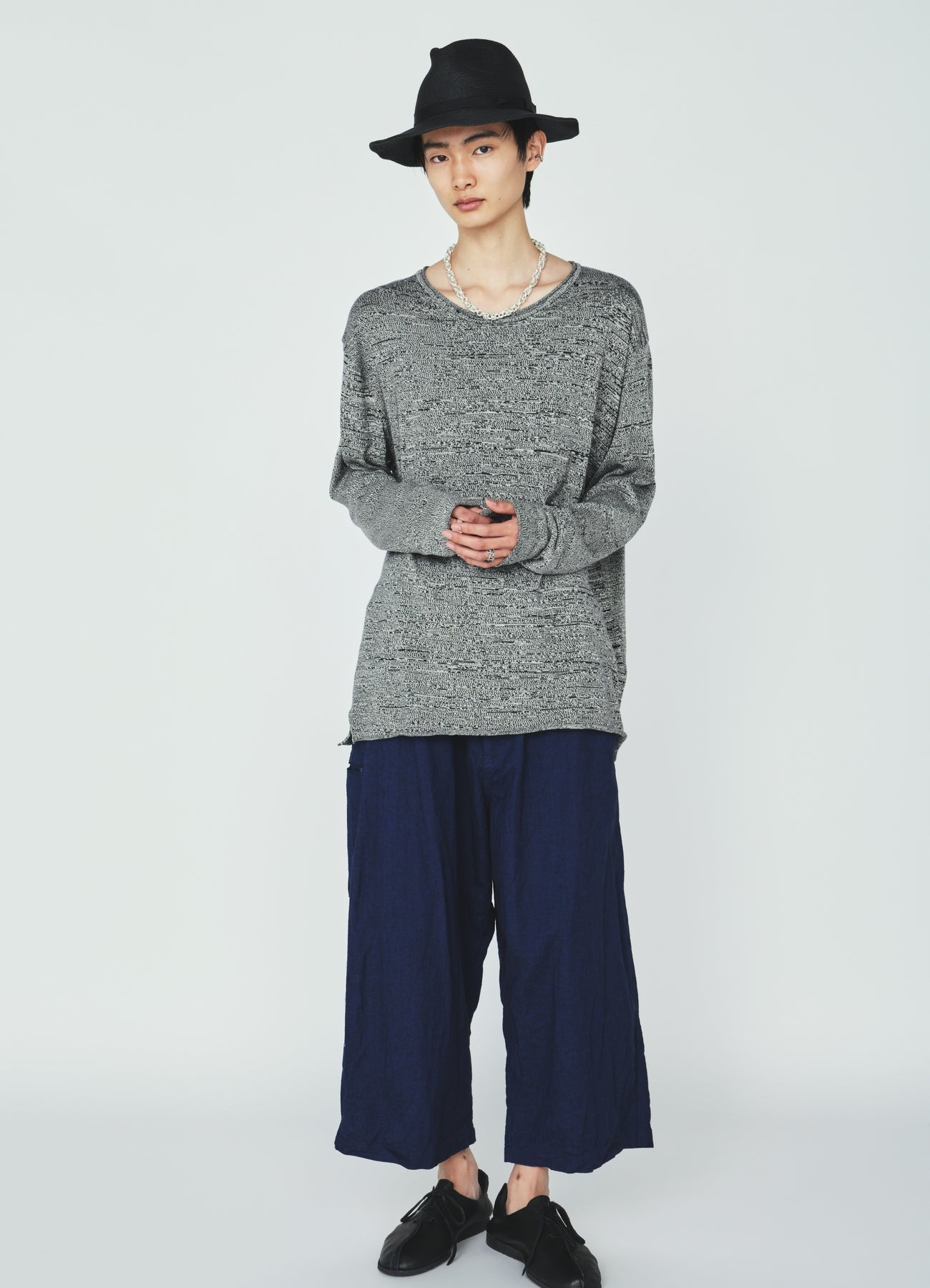 COTTON SUVIN GOLD KNIT PULLOVER