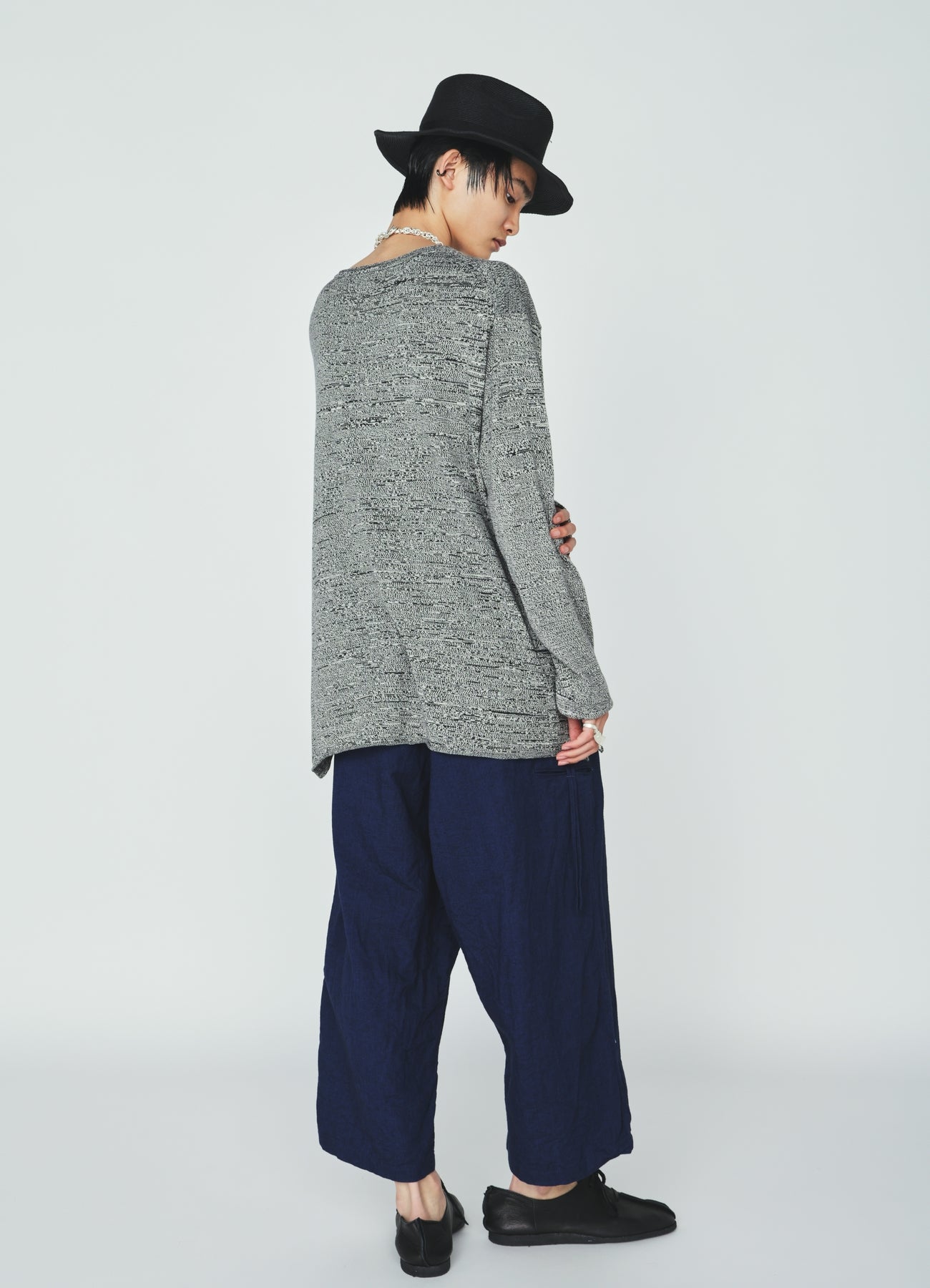 COTTON SUVIN GOLD KNIT PULLOVER