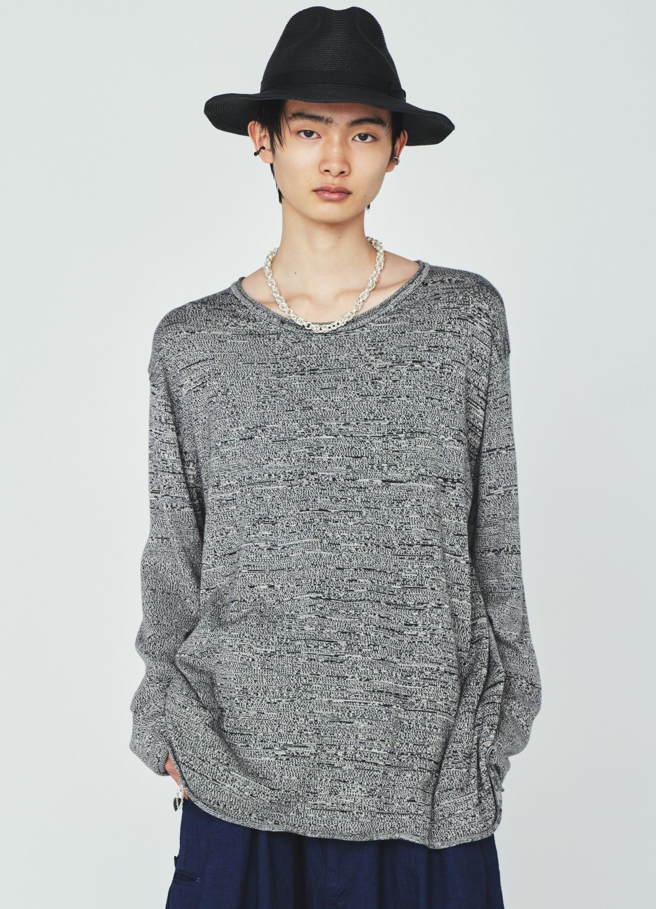 COTTON SUVIN GOLD KNIT PULLOVER