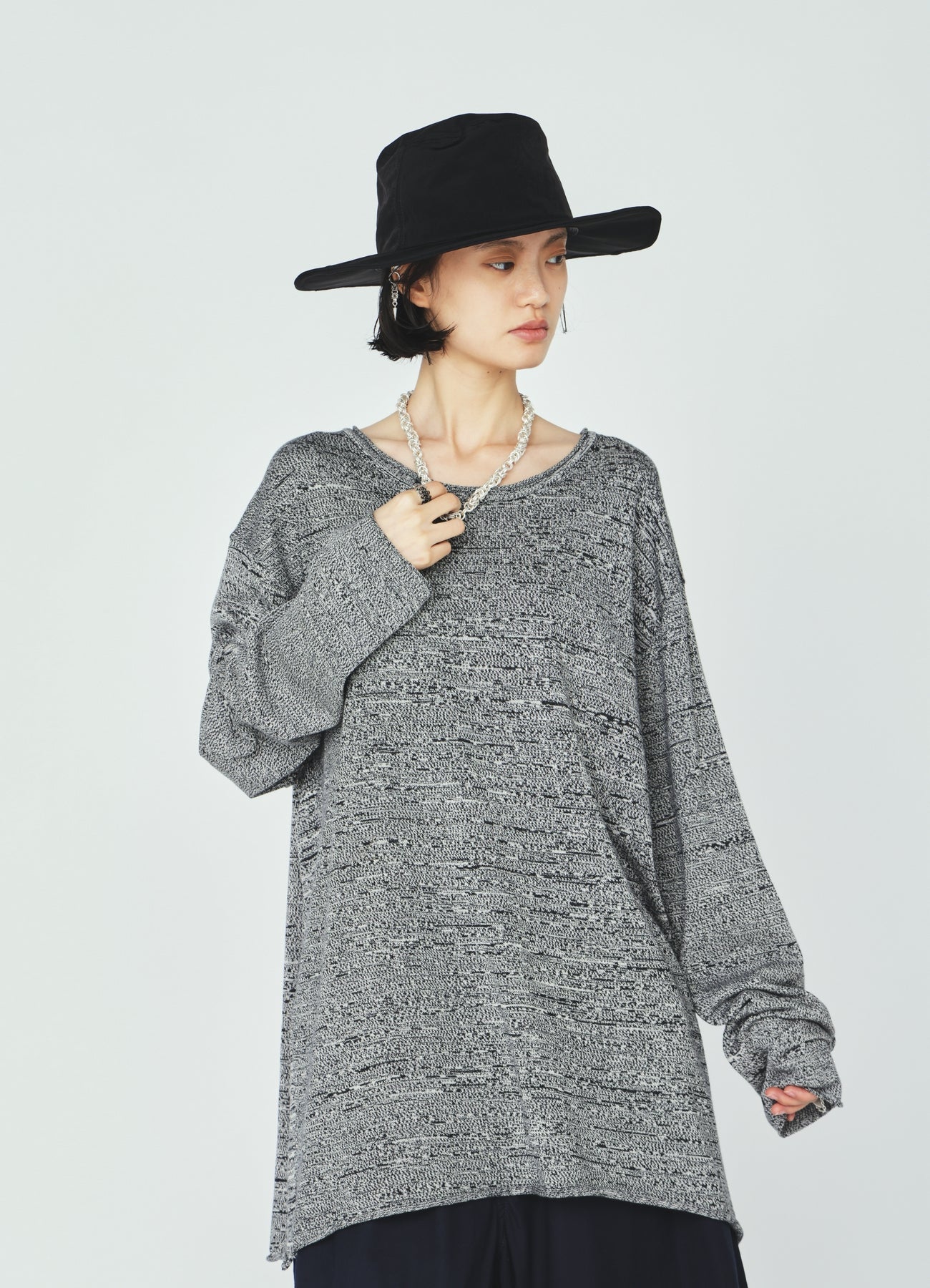 COTTON SUVIN GOLD KNIT PULLOVER