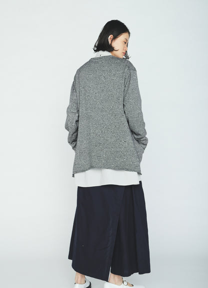 COTTON SUVIN GOLD KNIT CARDIGAN