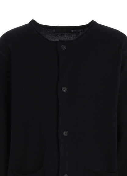 COTTON SUVIN GOLD KNIT CARDIGAN