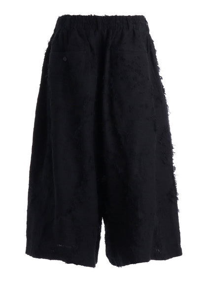COTTON BOTANICAL SHEER JACQUARD CULOTTE PANTS